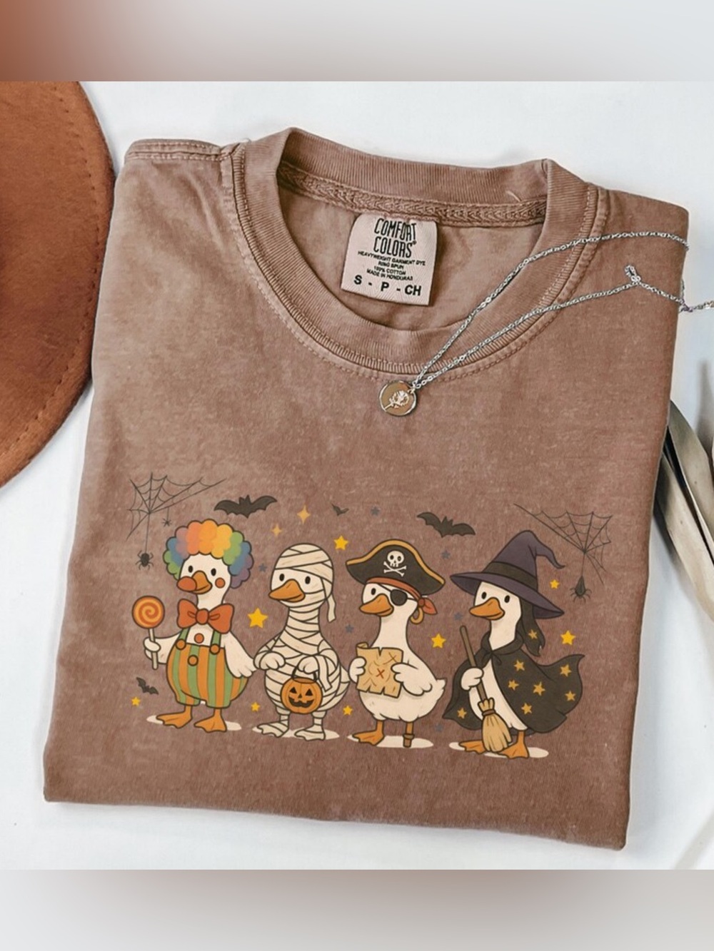 Comfort Colors Espresso Short Sleeve Halloween Duck Parade Graphic Tee